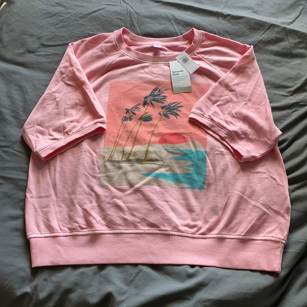 Vintage Garment Dyed short sleeve sweatshirt